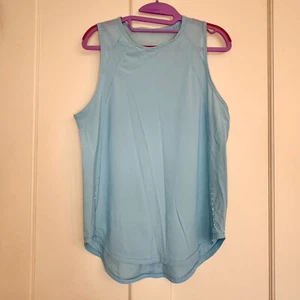 Lululemon Womens Sculpt Tank ll Mesh Vent Back Light Blue Size 10 - Picture 1 of 13
