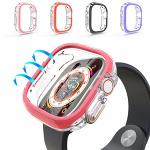Cover Transparent 45/49mm Screen Protector for Apple Watch Ultra 2 Series 9 8 7 - Picture 1 of 23