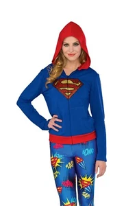 DC Supergirl Adult Fitted Hoodie S/M - Picture 1 of 3