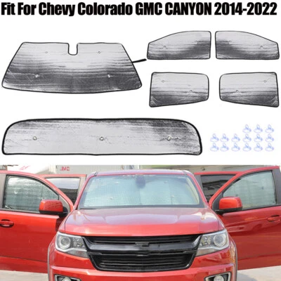 Parabrisas Parasol Parasol Calor UV Cubierta Para Chevy Colorado GMC Canyon 2014+ Foto 1 de 4