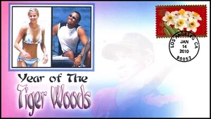Scott 4435 44 Cents Year Of The Tiger (Woods) Therome Color FDC FDC 1 Of 16 - Picture 1 of 2