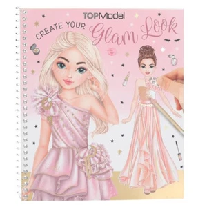 Top Model Malbuch Abendkleider Glam Look Stickerbuch + Sticker NEUHEIT 2025 - Bild 1 von 3