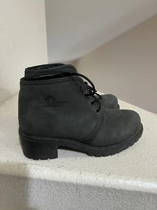 Havana Joe 1811-B Black Leather Classic Chukka Ankle Boots Women Size 39 US 8 - Picture 1 of 14