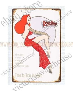 advertising wall home tavern 1988 Who Framed Roger Rabbit metal tin sign - Picture 1 of 4