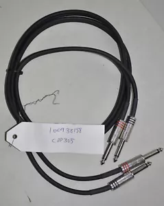 Livewire Advantage Interconnect Dual Cable 1/4" TS Male to 1/4" TS Male 4ft Blk - Picture 1 of 1