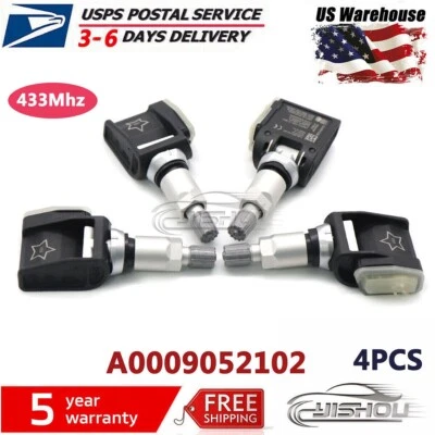 Sensor de presión de neumáticos 4 piezas TPMS A0009052102 para Mercedes-Benz W213 clase E CLS Foto 1 de 4
