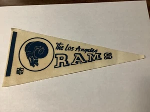 Los Angeles Rams Vintage 1970’s NFL Felt Pennant 9” X 4” At Widest Width - Picture 1 of 4