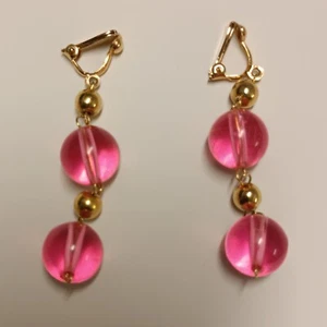 ORECCHINI PENDENTI FUCSIA - Foto 1 di 1