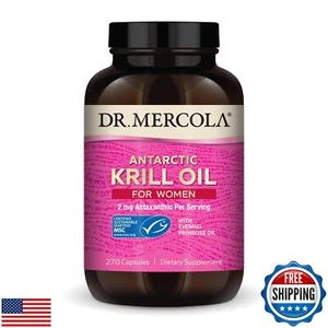 Dr. Mercola Krill Oil for Women, 90 Servings (270 Capsules), 2 mg Astaxanthin - Picture 1 of 5
