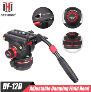 GEEHOE DF-12D Fluid Tripod Head with Flat Base for Heavy Duty Tripod DSLR - Picture 1 of 9