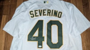 Luis Severino Las Vegas, Oakland, Athletics Autographed Jersey JSA COA Certified - Picture 1 of 4