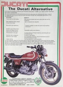DUCATI 900 SD DARMAH ORIGINAL 1978 COLOUR ADVERTISEMENT 27.5cm by 19cm T3 - Picture 1 of 4