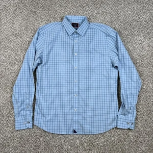 UNTUCKit Hemd Herren Medium hellblau kariert Stellenbosch faltenfrei Baumwolle - Bild 1 von 11