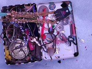 Vintage To Now Junk Drawer Jewelry and Misc Lot - Picture 1 of 9
