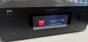 NAD T778 A/V Black 9.2-Channel Home Theater Bluetooth Surround Sound Receiver - Picture 1 of 4