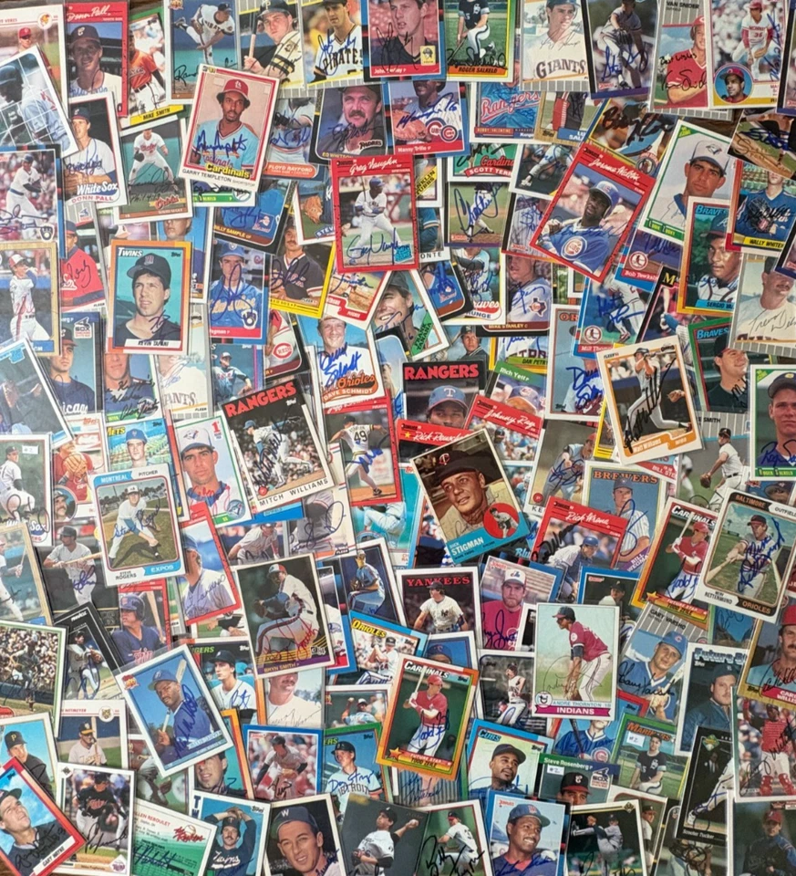 Autographed Baseball Cards - Hand Signed Players Last Names P thru Z - You Pick - Image 1 of 1