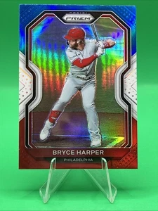 Bryce Harper-Phillies 2021 Panini Prizm Red White and Blue Tier 2 #187 - Bild 1 von 3