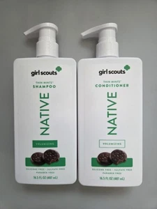 Native Girl Scouts Thin Mints Shampoo & Conditioner Limited Edition Volumizing - Picture 1 of 1