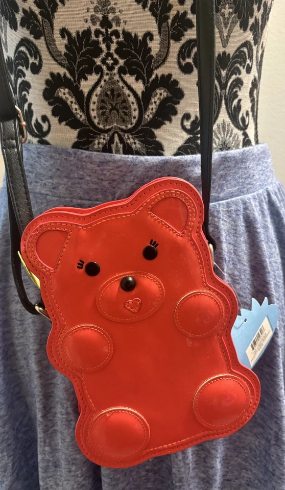 Bolso Bandolera Lily Bloom Candy Teddy Gummy Bear Naranja Patente Nuevo con Etiquetas Foto 1 de 4