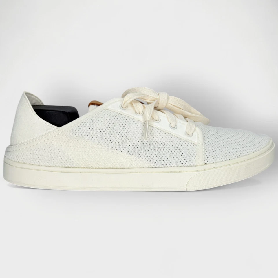 Olukai Womens Pehuea Li White/White Sneaker - 20379-4R4r White/White