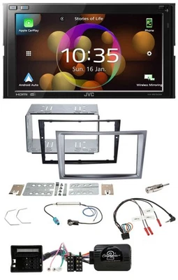 JVC DAB Lenkrad 2DIN Bluetooth USB Autoradio für Opel Antara Astra H Zafira B ch - Bild 1 von 4