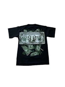 T-shirt vintage United Nation of Ganja 420 parodia nera manica corta taglia media - Foto 1 di 4