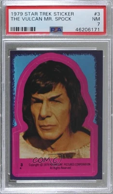 1979 Topps Star Trek: The Motion Picture Stickers Spock #3 PSA 7 2t7 - Image 1 of 3