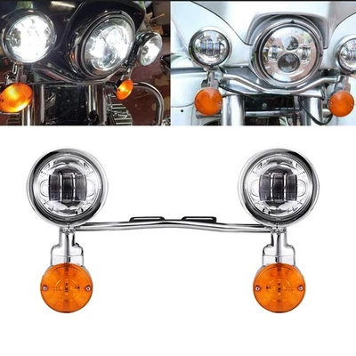 Spot LED Passing Turn Signals Lights Bar For Honda VTX 1800 TYPE C R S N RETRO Foto 1 de 4