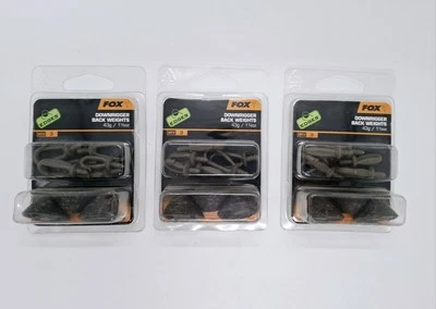 Fox Back Leads Edges Downrigger Gewichte Karpfenangeln Blei Clips 43g x 3 Packungen - Bild 1 von 4