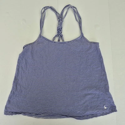 JACK WILLS Tank Top 12 Blue Womens 100% Cotton Striped Summer Casual - Image 1 of 4