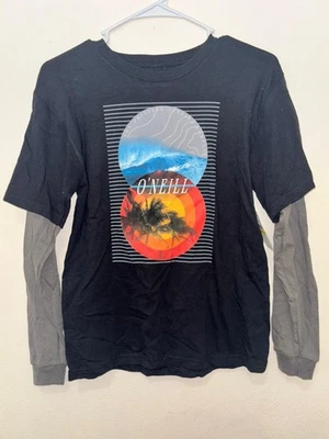 Nuevo O'Neill Horizon Twofer Niños Jóvenes CAMISA LS Sudadera Informal Franela Tejida M Foto 1 de 2