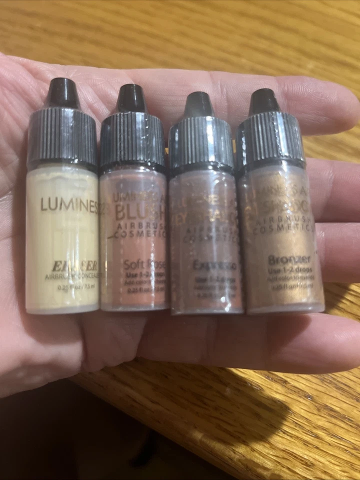 LUMINESS Lote x 4 - Rosa Suave, Borrador, Espresso, Bronceador.  Juego 0,25 fl oz Foto 1 de 1