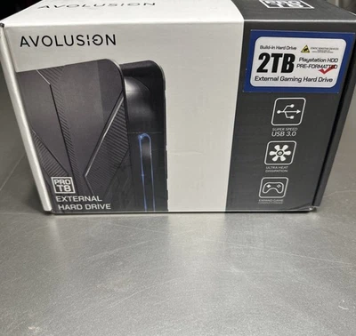 Avolusion PRO-T8 2TB USB 3.0 External Hard Drive for PlayStation - Image 1 of 2