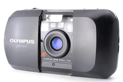 Câmera de Filme Olympus mju 35mm Preta Point & Shoot JAPÃO #143 [Testada QUASE EM PERFEITO ESTADO] - Imagem 1 de 4