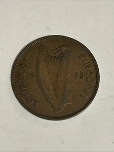 1928 Ireland Irish 1d World Coin KM.3 - Picture 1 of 2