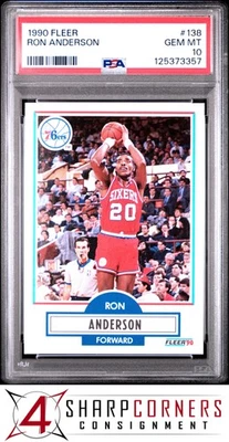 Fleer #138 Ron Anderson 76ers 1990 PSA 10 Foto 1 de 3
