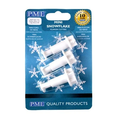 PME 'SF709' Mini Snowflake Plunger Cutter Set of 3 - Image 1 of 3