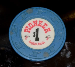 PIONEER CASINO CHIP LAUGHLIN Nev. $1 Chip FREE SHIPPING!! - Picture 1 of 1
