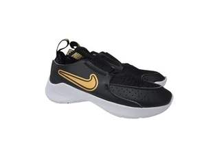 Nike Flex Runner 3 Slip-On Shoe Gold 12.5 Kids - Picture 1 of 4