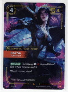 Riftbound League Of Legends Origins Foil Card OGN 039 Kai'Sa Survivor - Picture 1 of 1