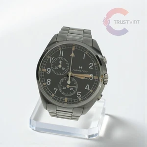 Hamilton Khaki Chronograph H765220 Black Quartz Men's Watch Japan - Picture 1 of 5
