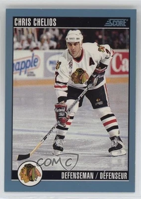 1992-93 Score Canadian Chris Chelios #2 HOF - Image 1 of 2
