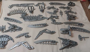 BC Lego Lot 30 Flat Silver Bionicle Parts Chest Connector Spine Assorted - Picture 1 of 8