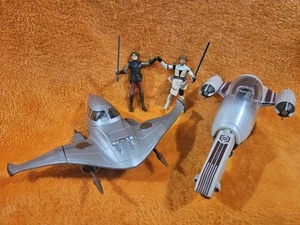 2010 Star Wars: Obi-Wan's Freeco Speeder & Anakin's Star Skiff Fighter Lot!!! - Bild 1 von 23