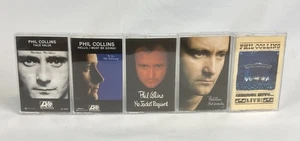 PHIL COLLINS Cassette Tape Lot x5 Face Value Hello No Jacket But Seriously Live - Picture 1 of 15