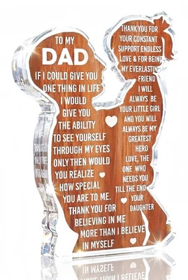 爸爸礼物来自女儿圣诞节,库存填充物爸爸生日礼物脂肪... — 第 1/4 张图片