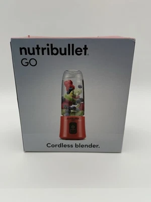 Nueva licuadora inalámbrica portátil NutriBullet GO con taza, tapa y tapa 13 OZ negra Foto 1 de 4