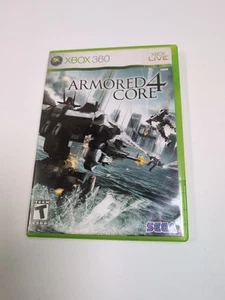 Armored Core 4 (Microsoft Xbox 360, 2007) Complete Case & Manual - Foto 1 di 4