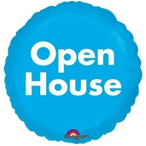 12 nuevos globos de aluminio Anagrama "OPEN HOUSE" Adv House en venta -12 unidades 18 pulgadas - Imagen 1 de 2
