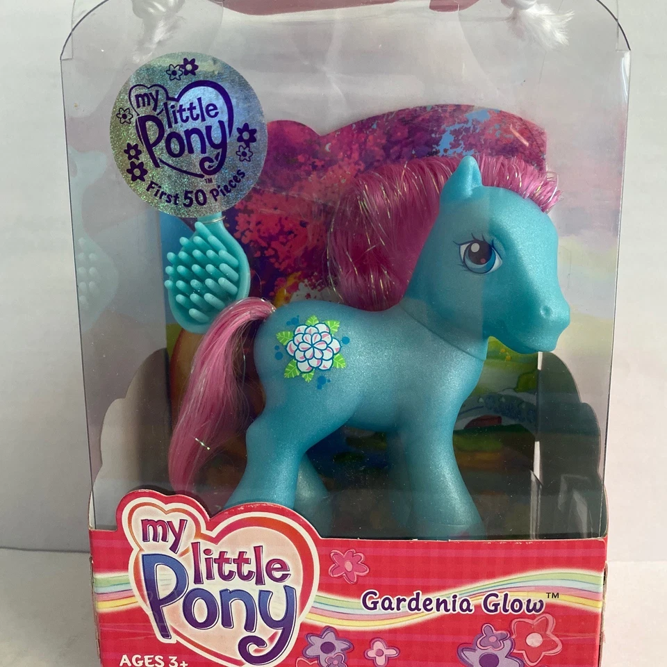 My Little Pony PRIMERAS 50 PIEZAS SELLO G3 Gardenia Glow Sin usar, en caja Hasbro MLP MUY RARO Foto 1 de 1